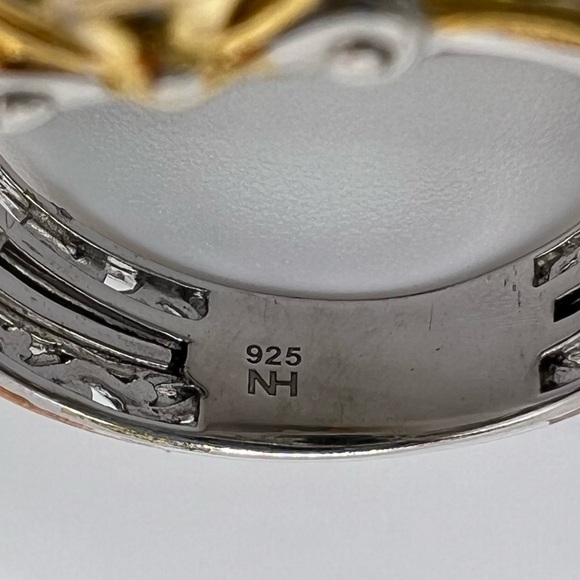 Gems en Vogue Prasiolite and White Gemstone Ring - Picture 7 of 7